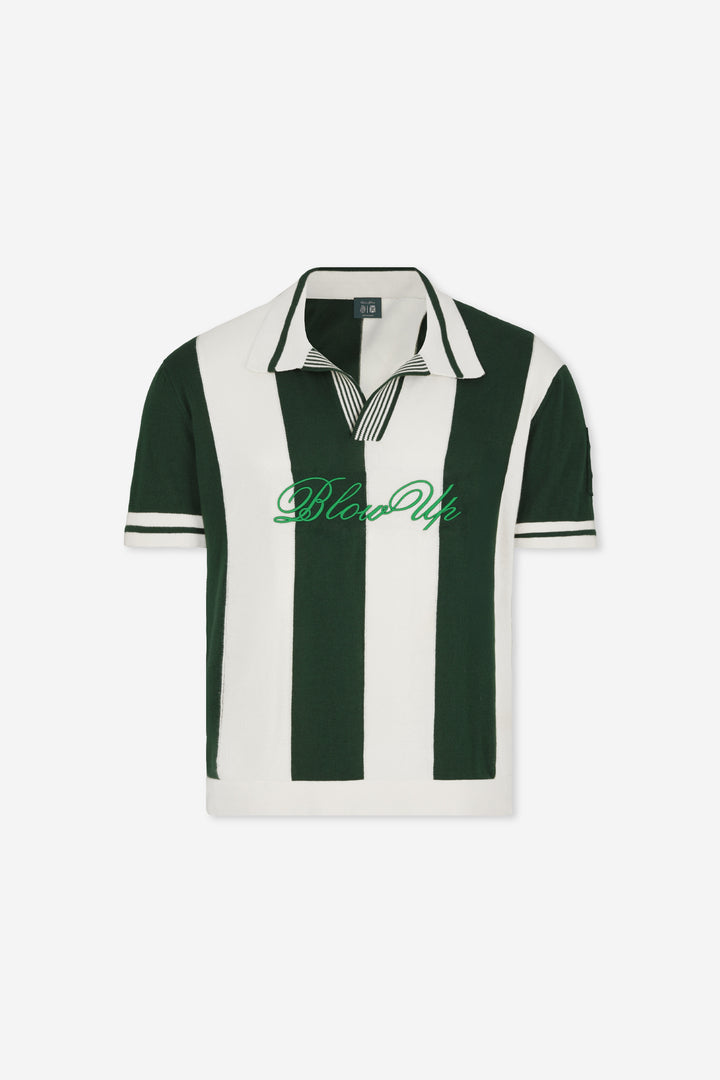 REGULAR FIT GREEN PIQUE POLO