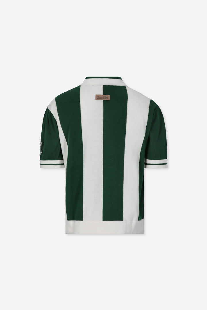 REGULAR FIT GREEN KNIT POLO