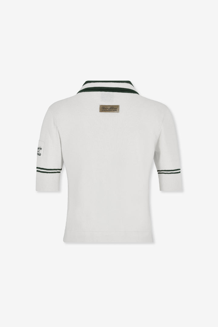 SLIM  FIT  IVORY  KNIT POLO