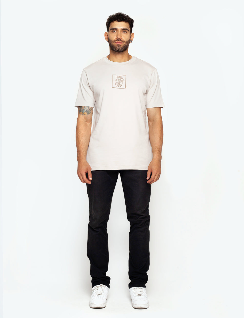 SLIM FIT IVORY T-SHIRT