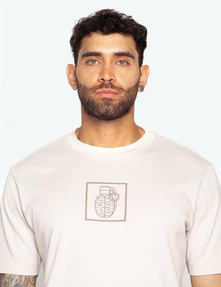 SLIM FIT IVORY T-SHIRT