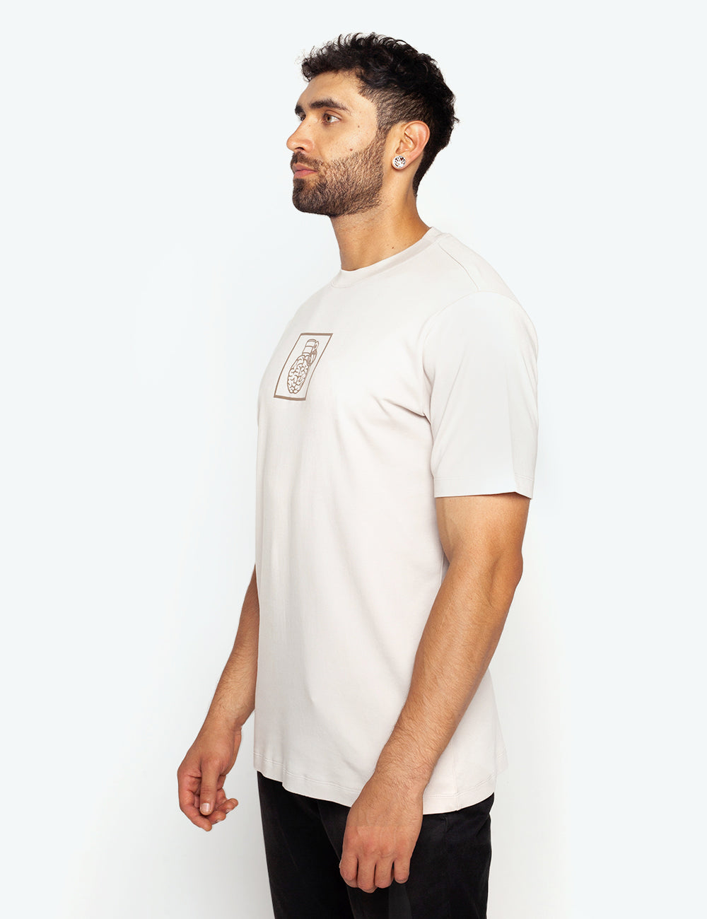 SLIM FIT IVORY T-SHIRT