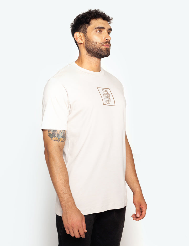 SLIM FIT IVORY T-SHIRT