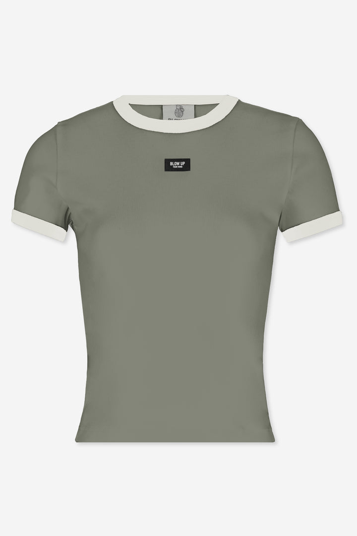 SHORT SLEEVE GREEN TOP