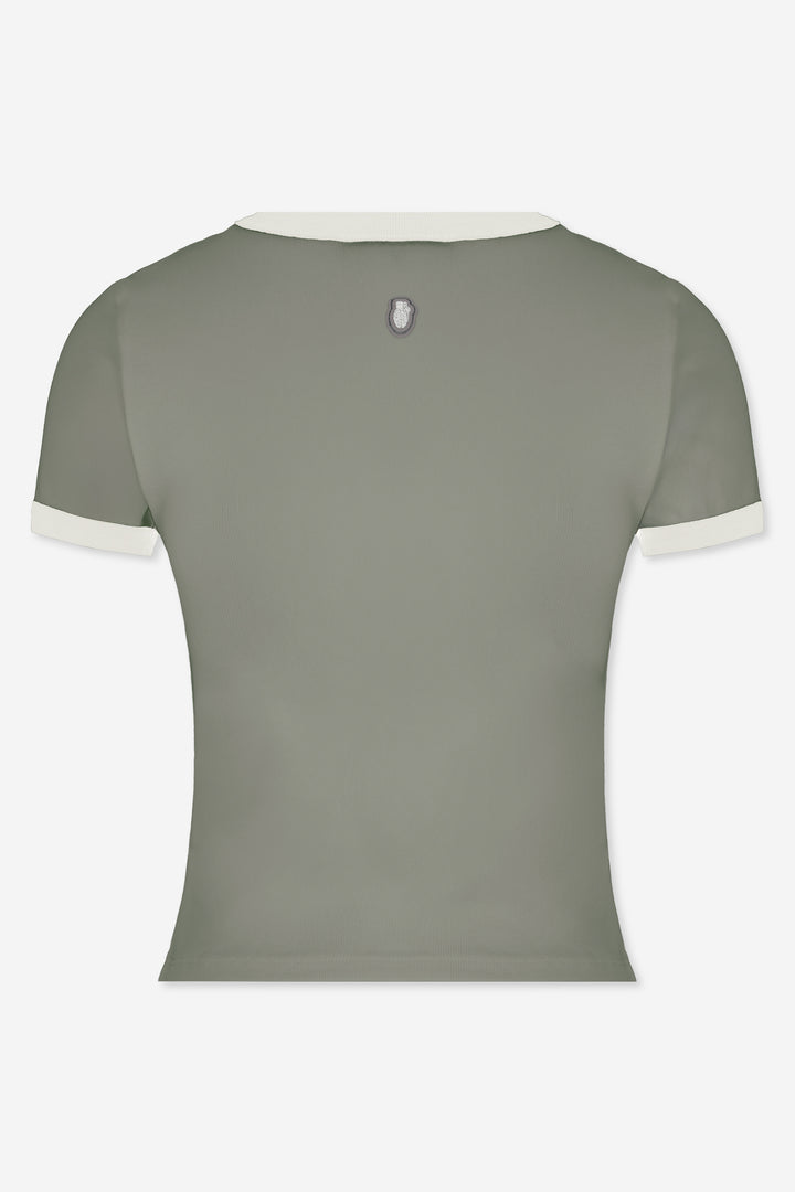 SHORT SLEEVE GREEN TOP