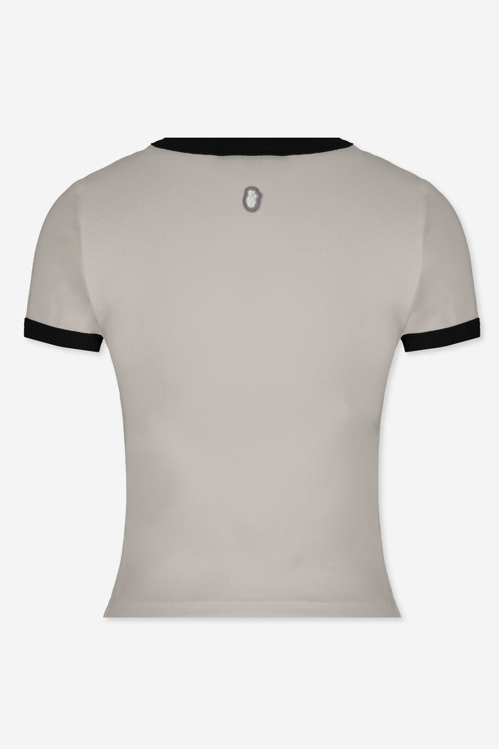 SHORT SLEEVE SAND TOP