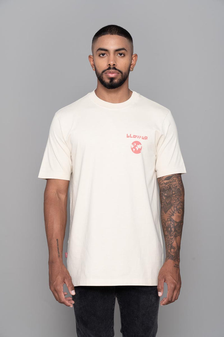 Slim Fit Ivory T-Shirt