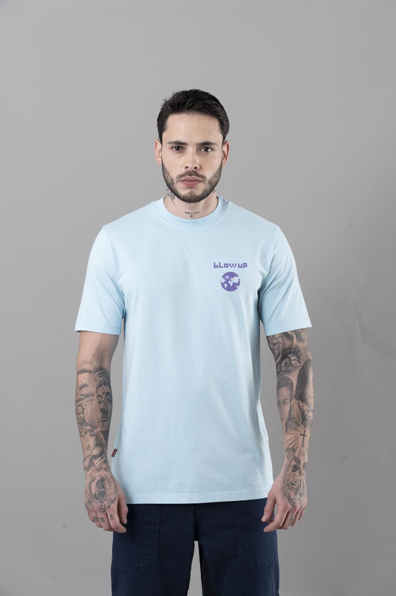 Slim Fit Blue T-Shirt