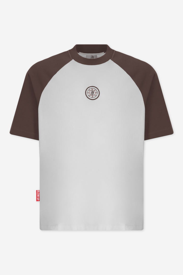 BADGE SLIM FIT IVORY T-SHIRT