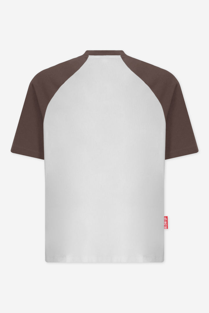 BADGE SLIM FIT IVORY T-SHIRT