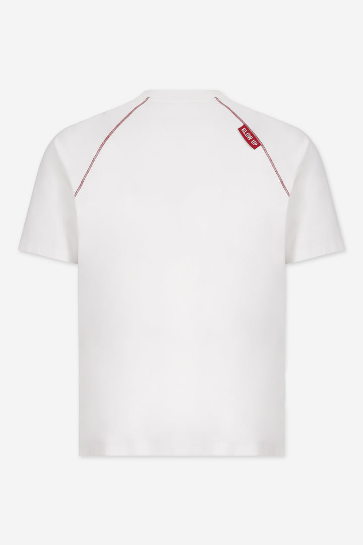 RED GRANADE SLIM FIT IVORY T-SHIRT