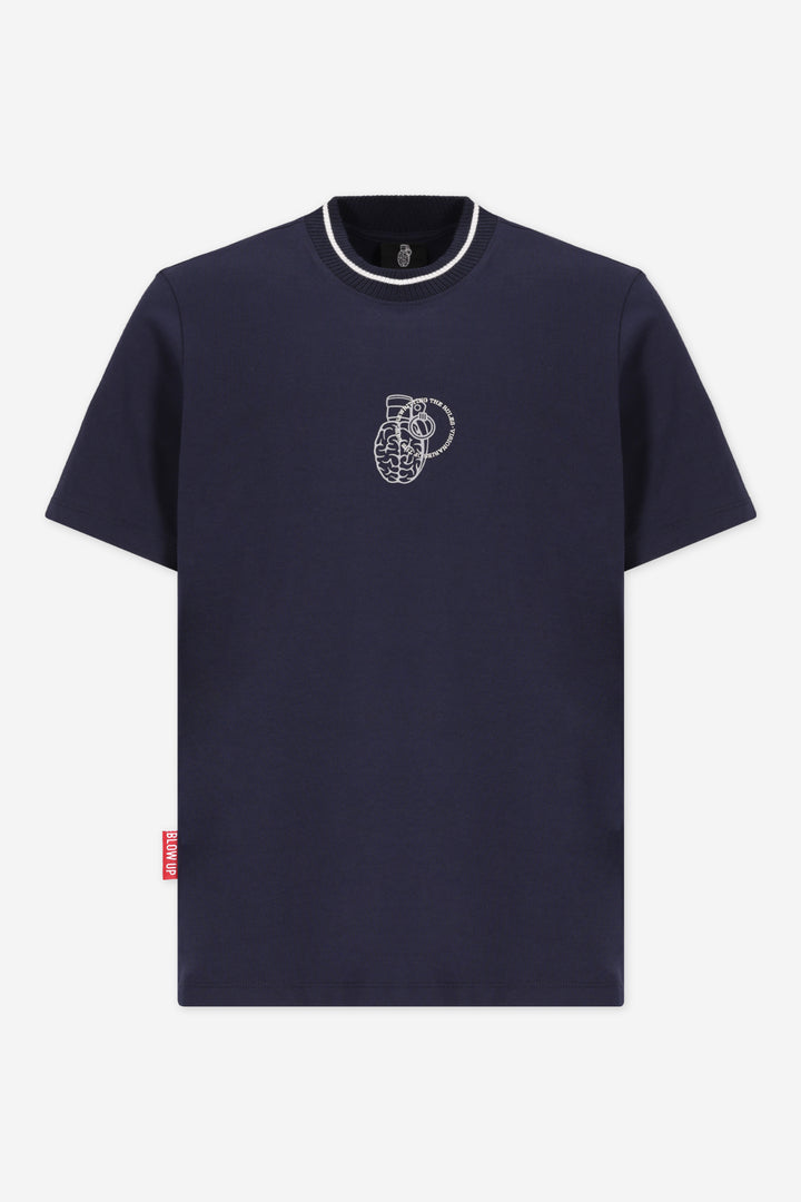 BIG GRANADE SLIM FIT BLUE T-SHIRT