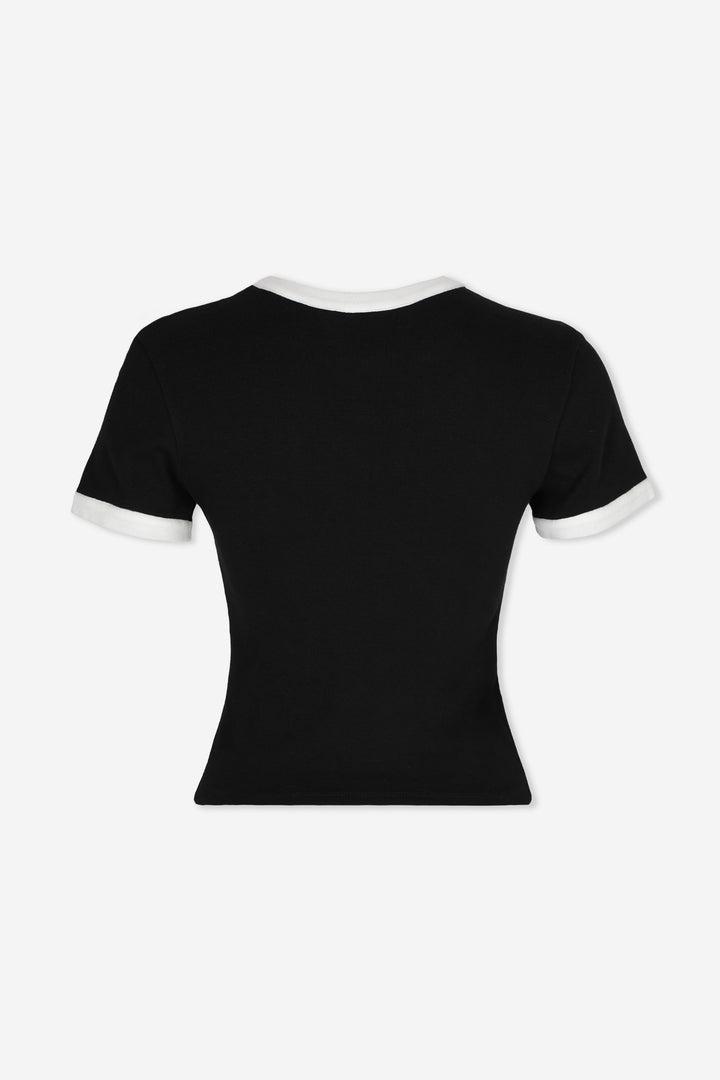 SHORT SLEEVE BLACK TOP