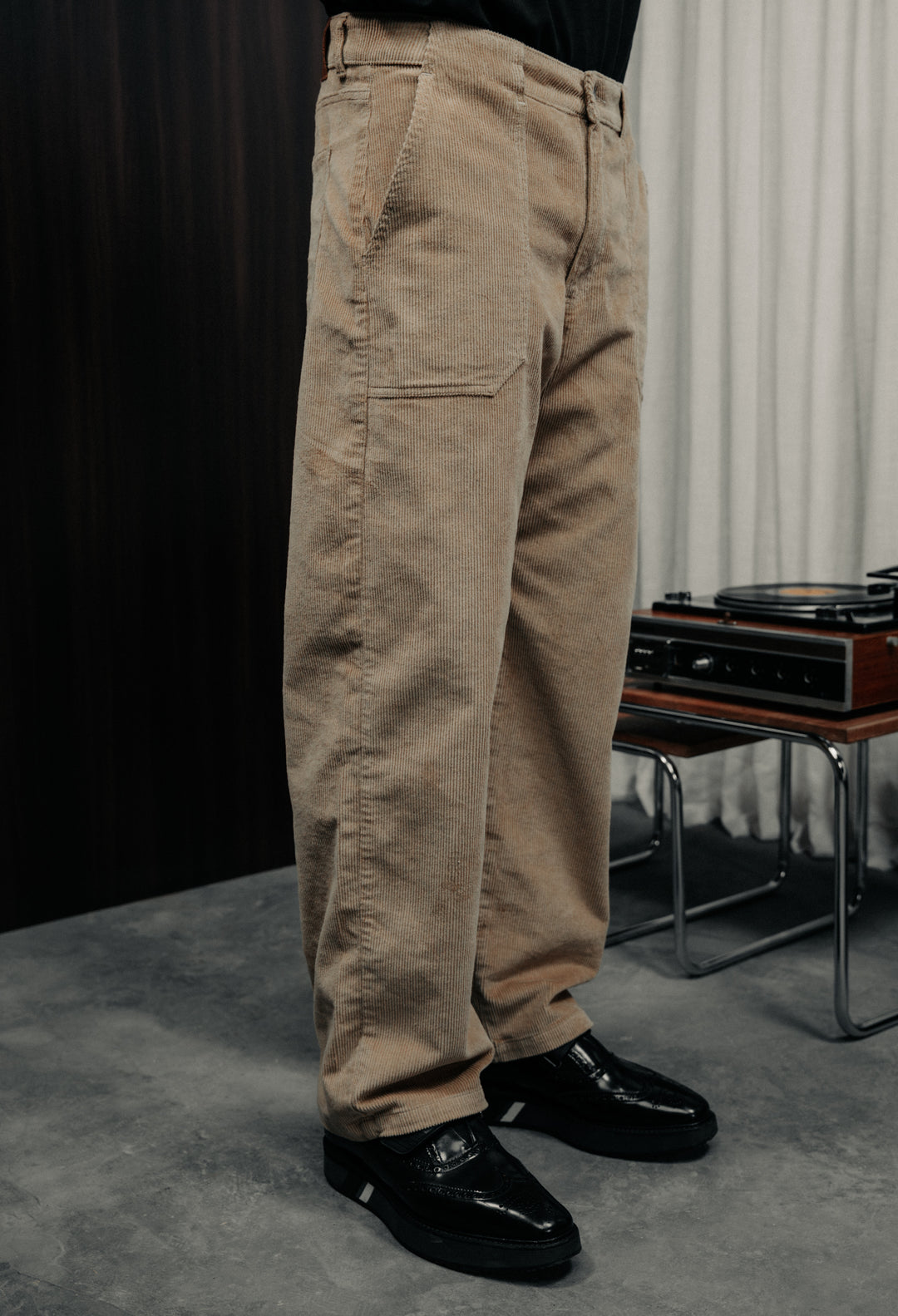 Corduroy sand trousers