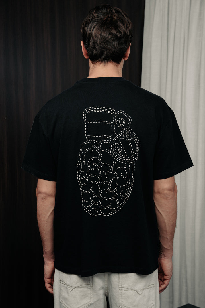 Cotton t-shirt black