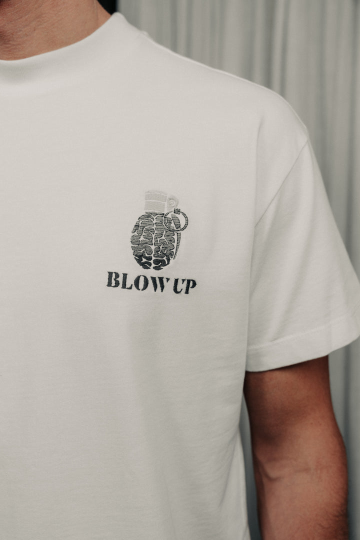 Loose fit white t-shirt in cotton