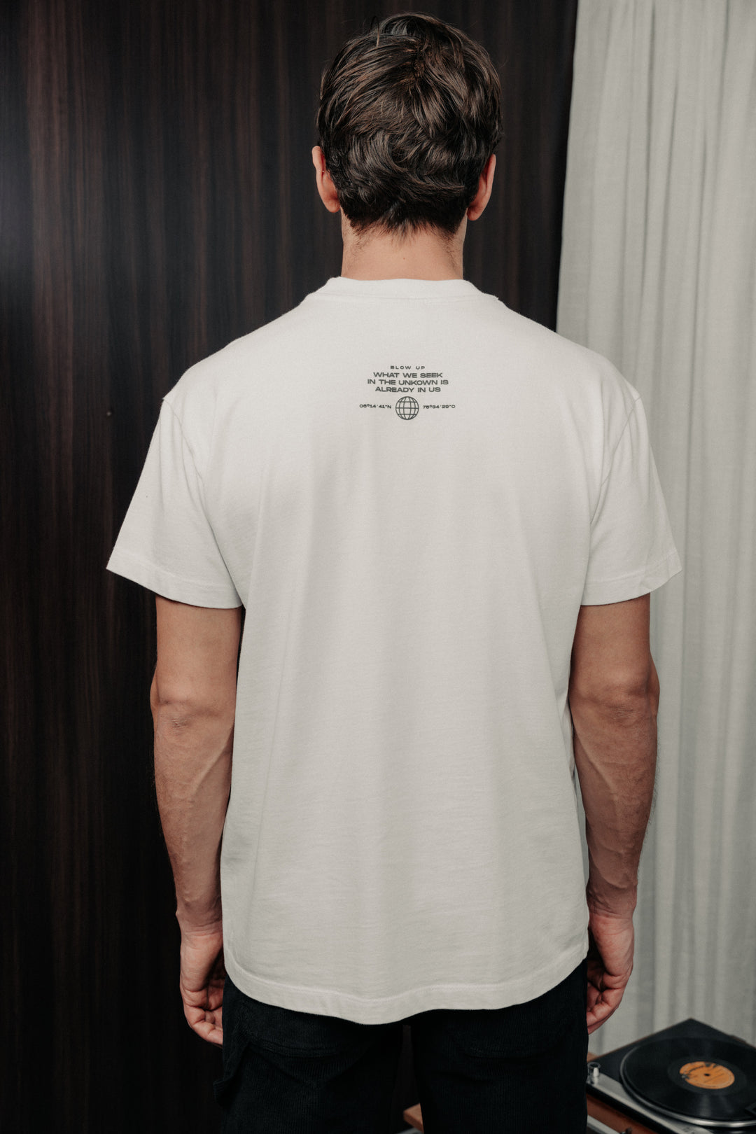 Loose fit white t-shirt in cotton