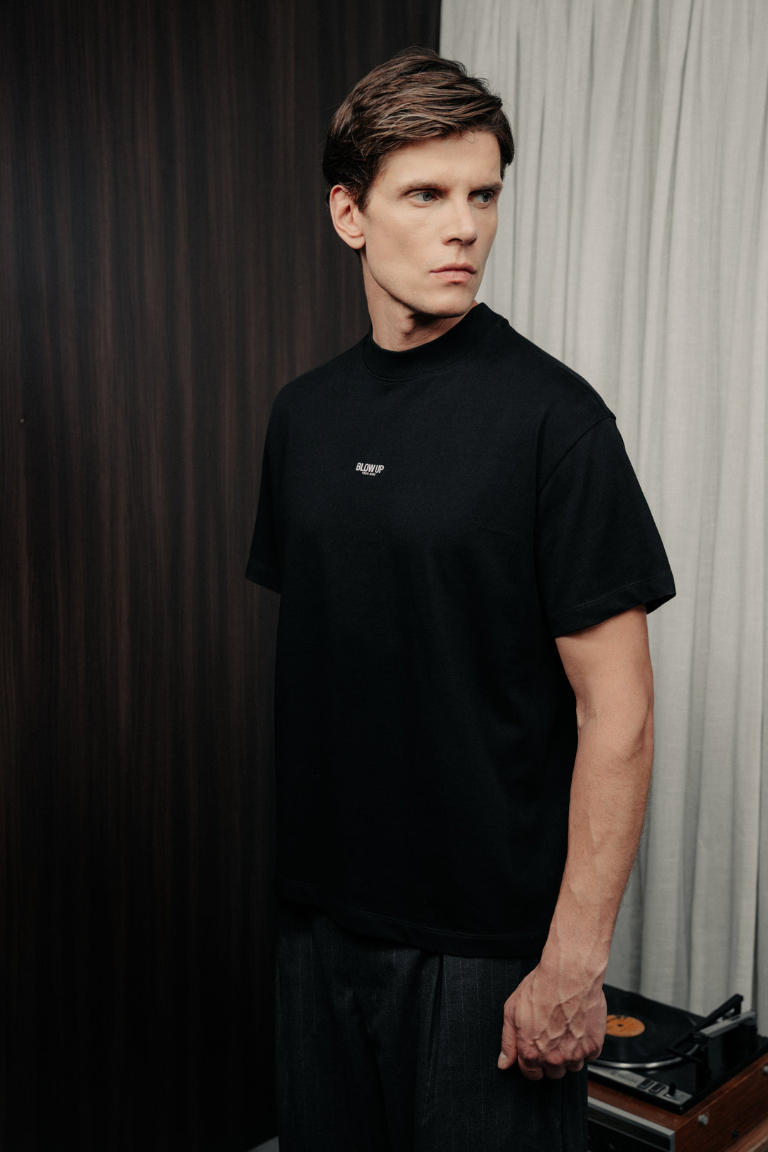 Cotton t-shirt black