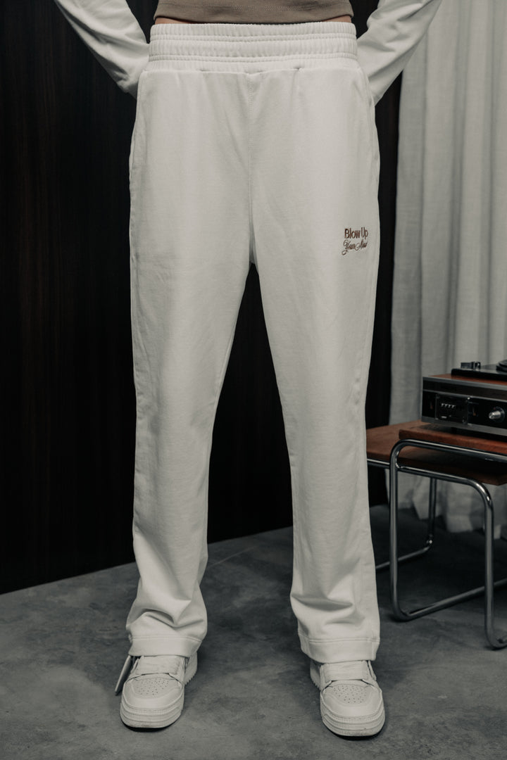 Straight-leg jogger ivory