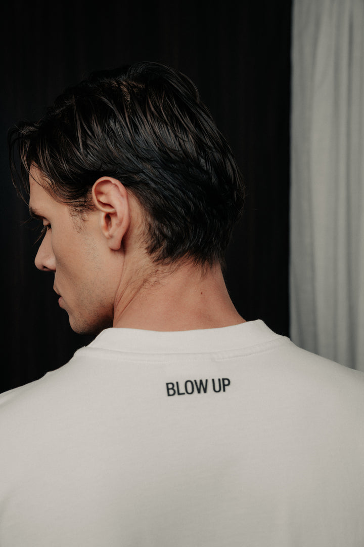 Minimal regular fit ivory t-shirt