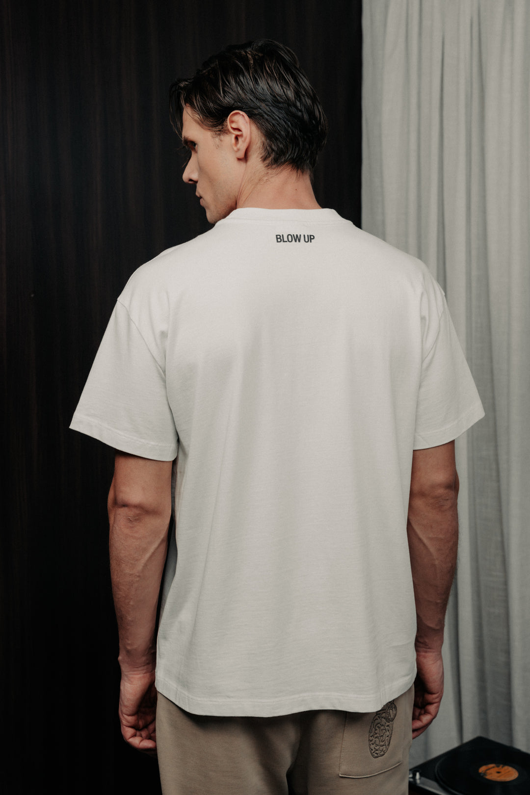 Minimal regular fit ivory t-shirt