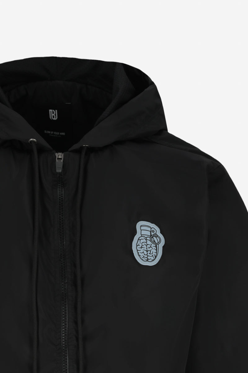 Black Windbreaker Jacket