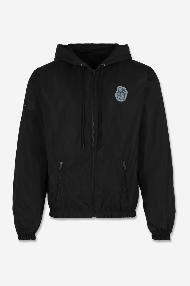 Black Windbreaker Jacket