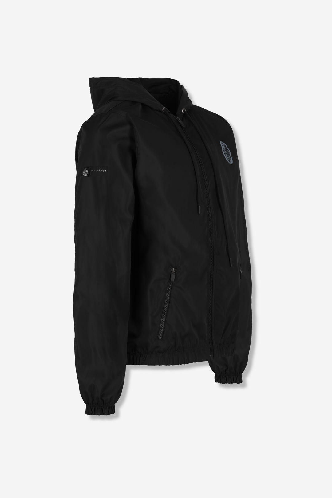 Black Windbreaker Jacket