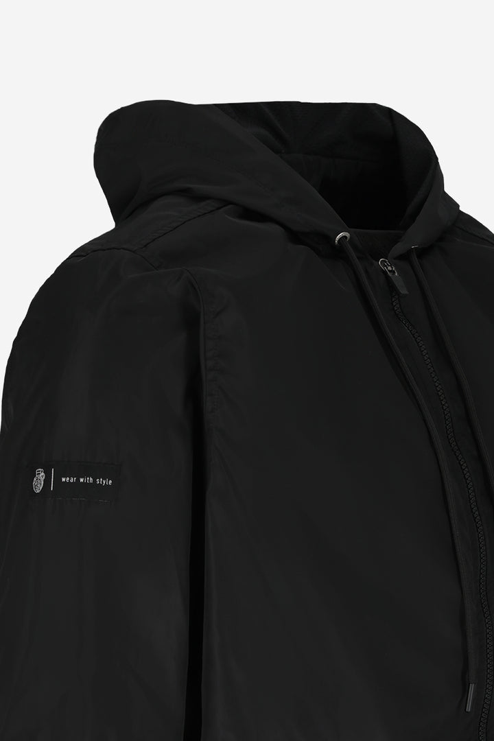 Black Windbreaker Jacket