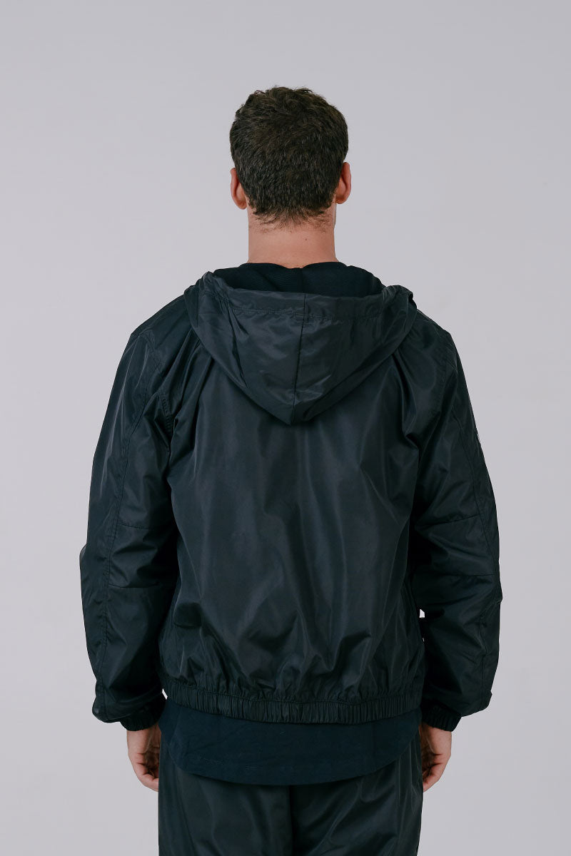 Black Windbreaker Jacket