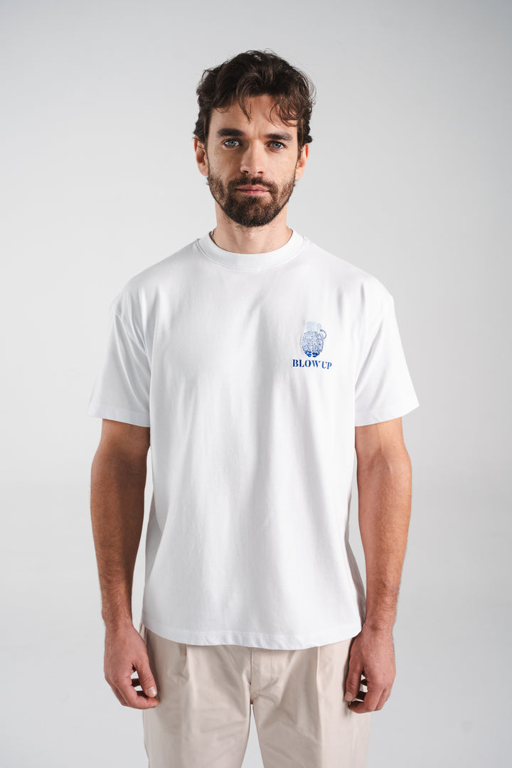 NAVIGATION WHITE  CLASSIC T-SHIRT