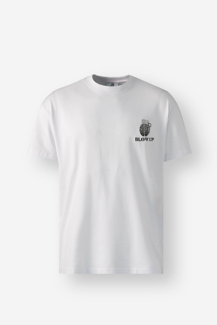 Loose fit white t-shirt in cotton