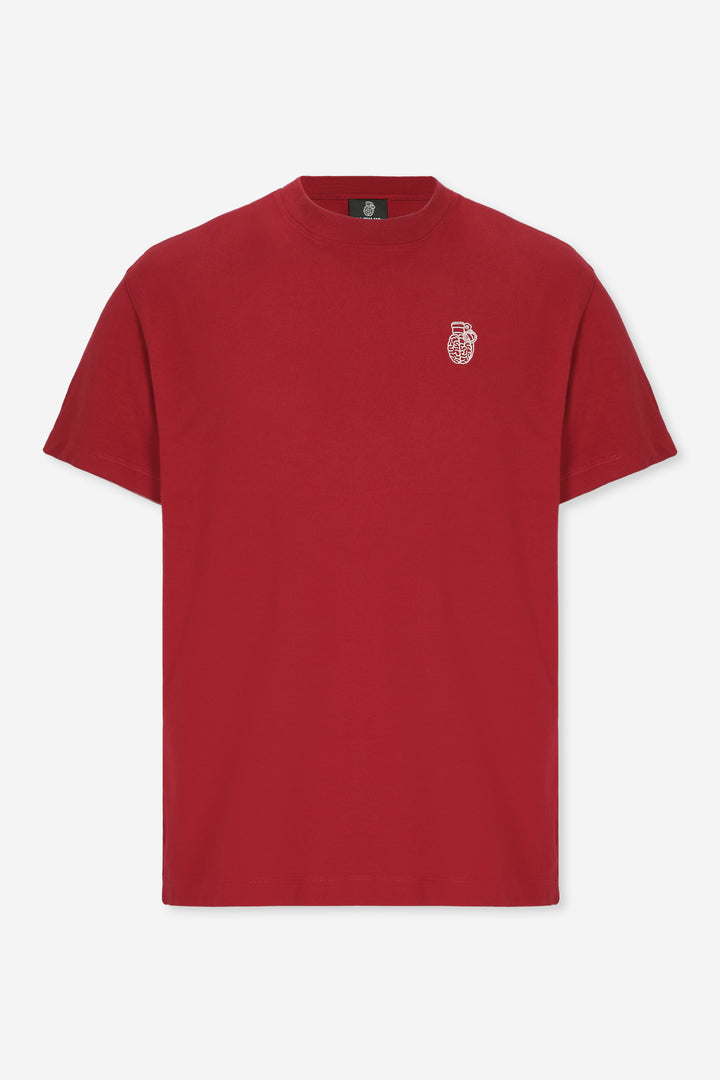 CORE REGULAR FIT RED WINE T-SHIRT