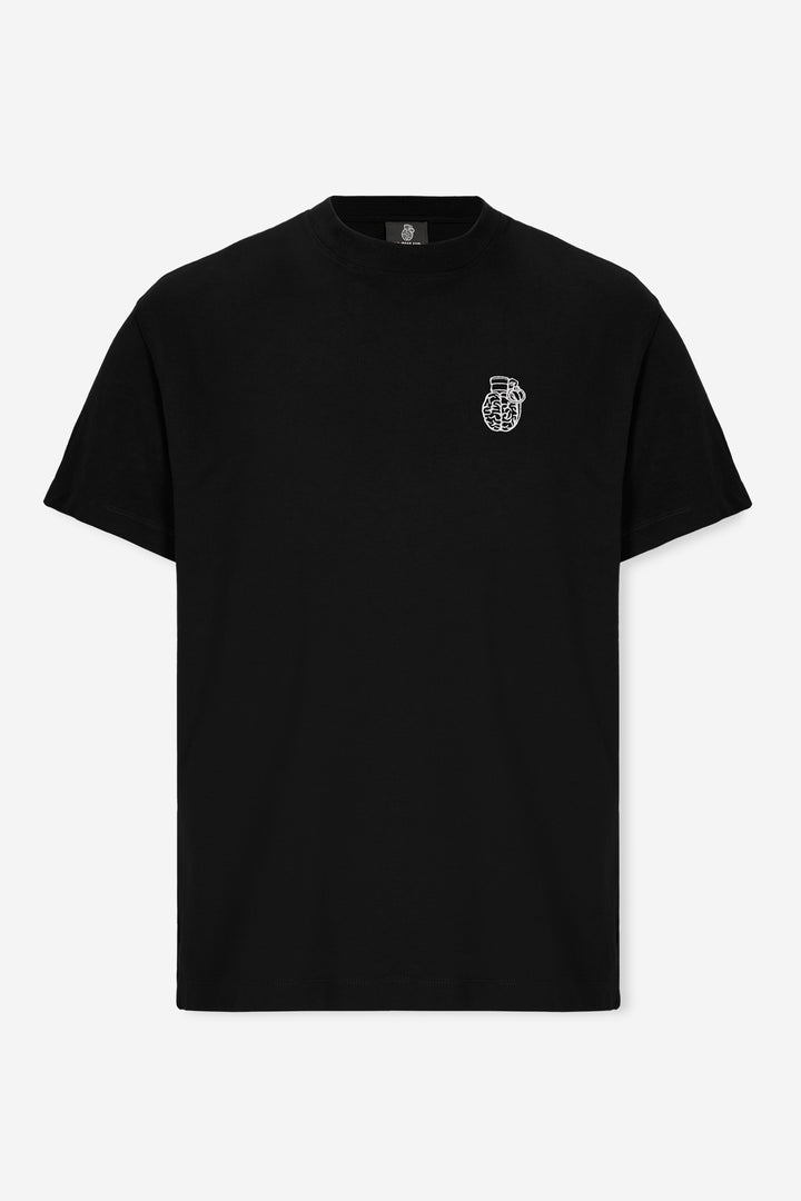 PRIME REGULAR FIT BLACK T-SHIRT