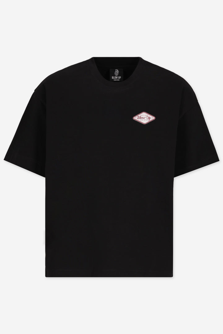 HOWDY REGULAR FIT BLACK T-SHIRT