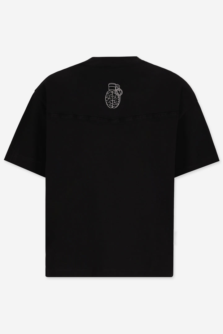 HOWDY REGULAR FIT BLACK T-SHIRT
