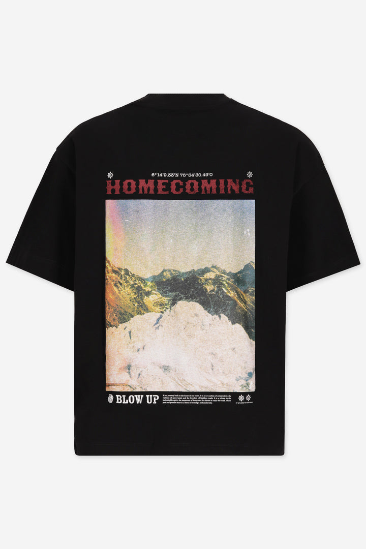 HIGH PEAKS REGULAR FIT BLACK  T-SHIRT