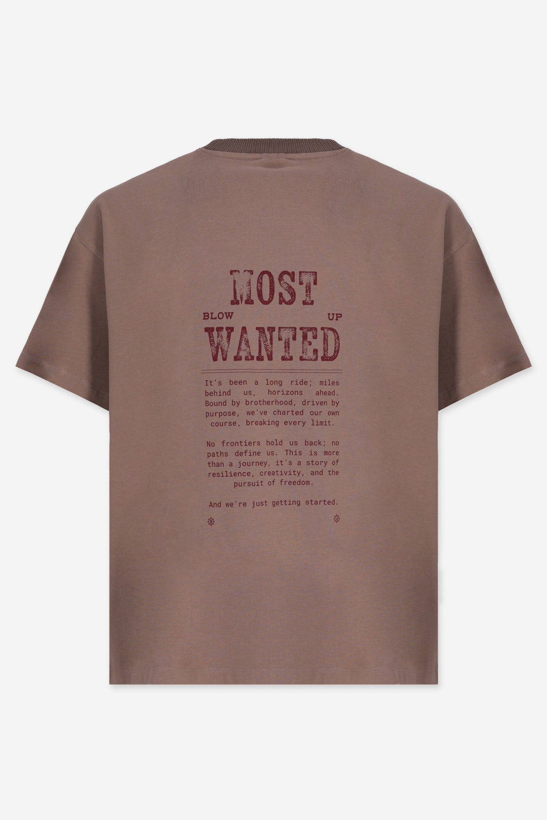 MOST WANTED REGULAR FIT CAMEL T-SHIRT