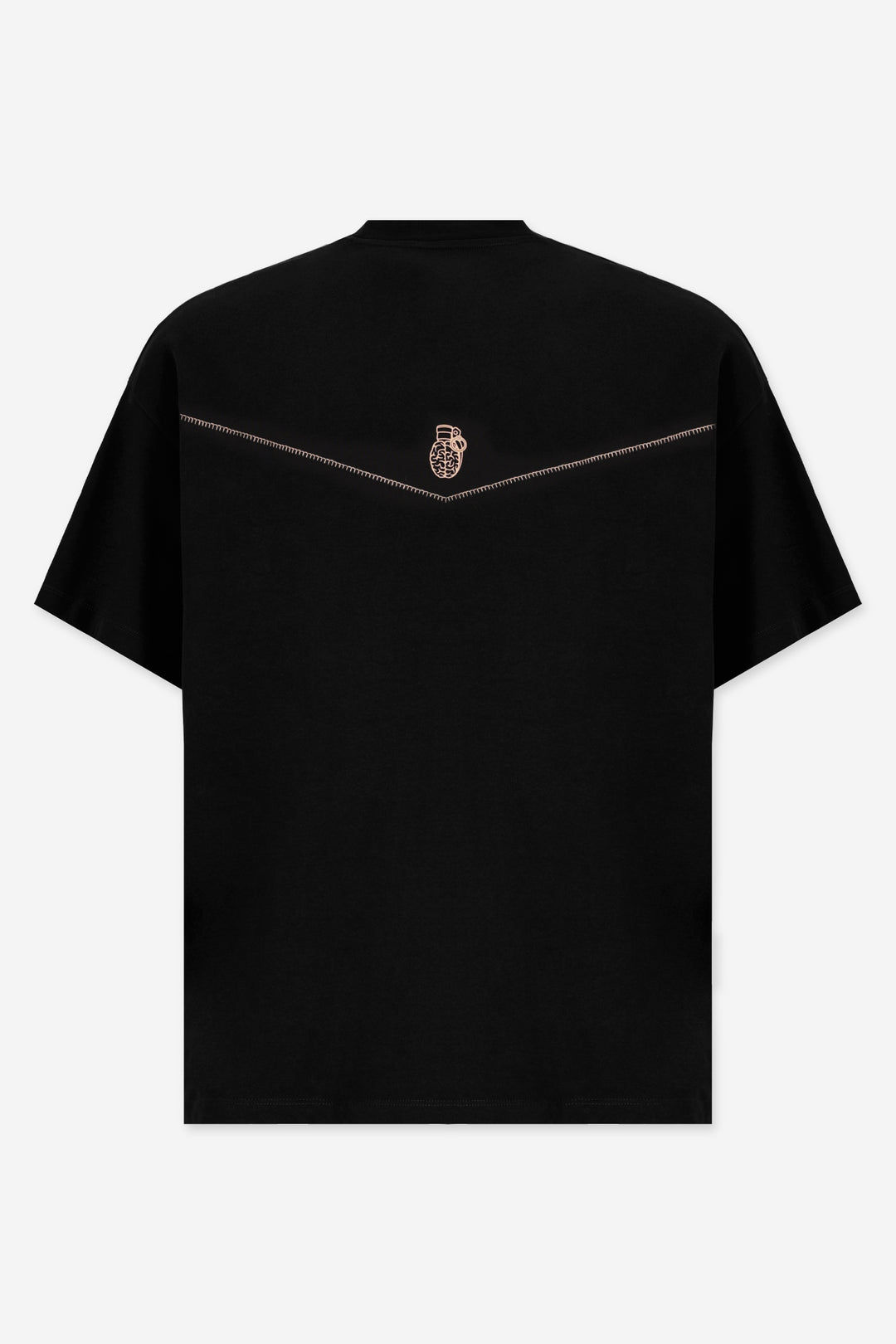 LASSO REGULAR FIT BLACK T-SHIRT