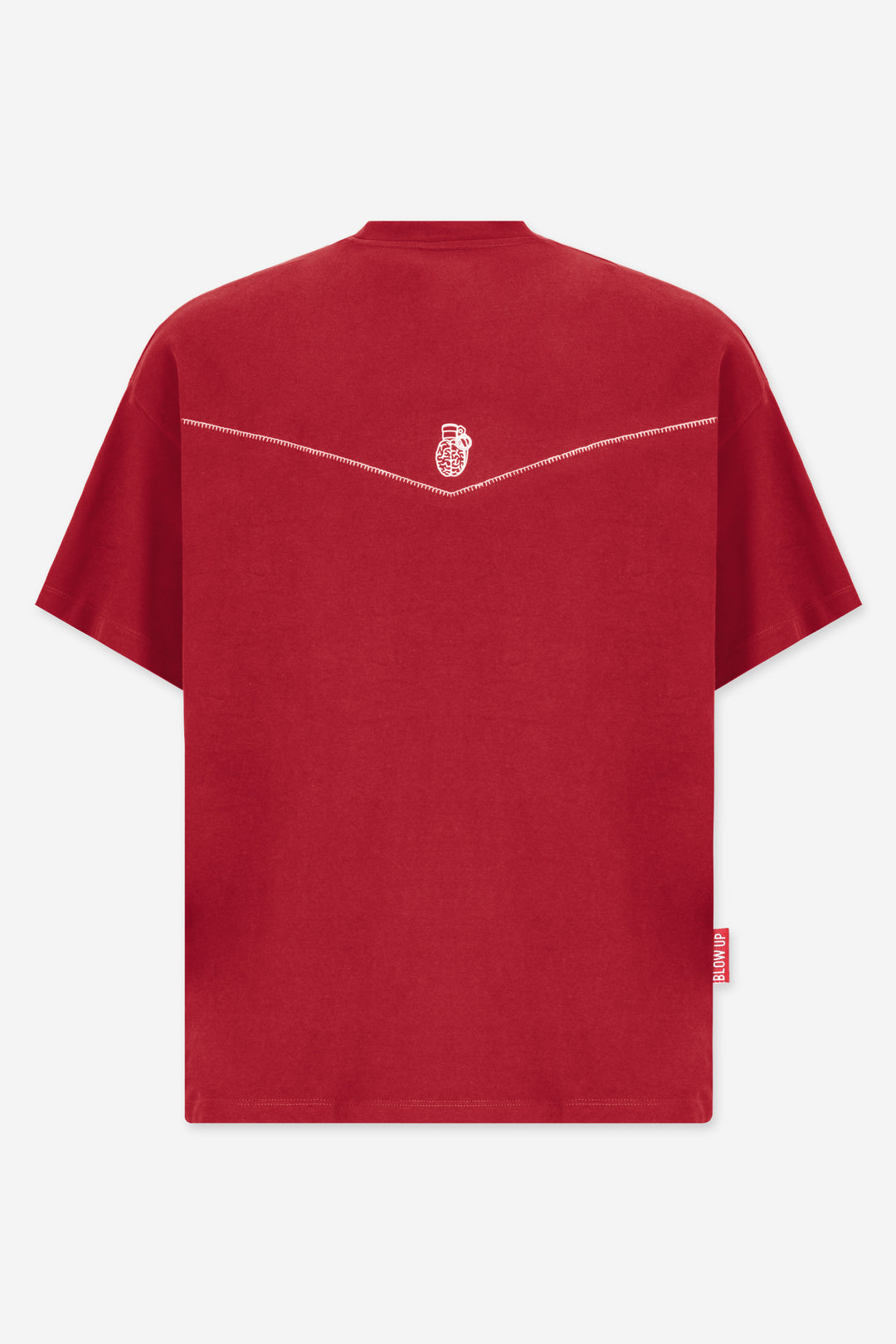 LASSO REGULAR FIT RED WINE T-SHIRT