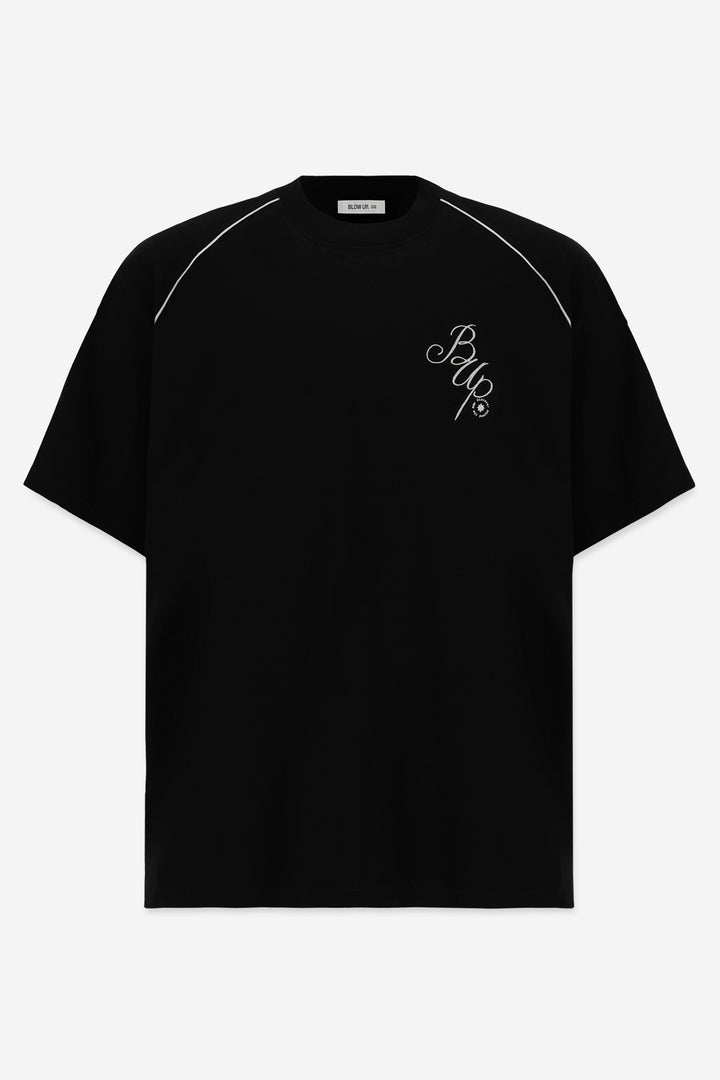 WAVE BLACK REGULAR T-SHIRT