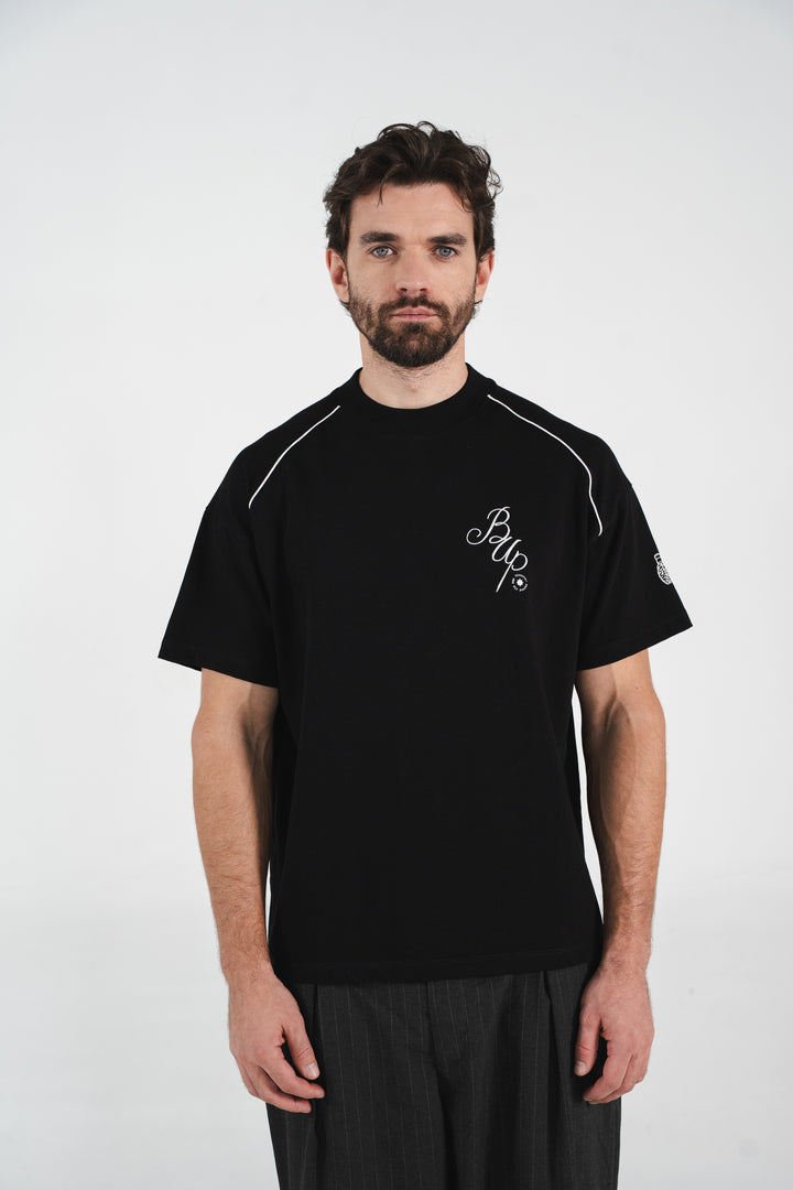 WAVE BLACK REGULAR T-SHIRT