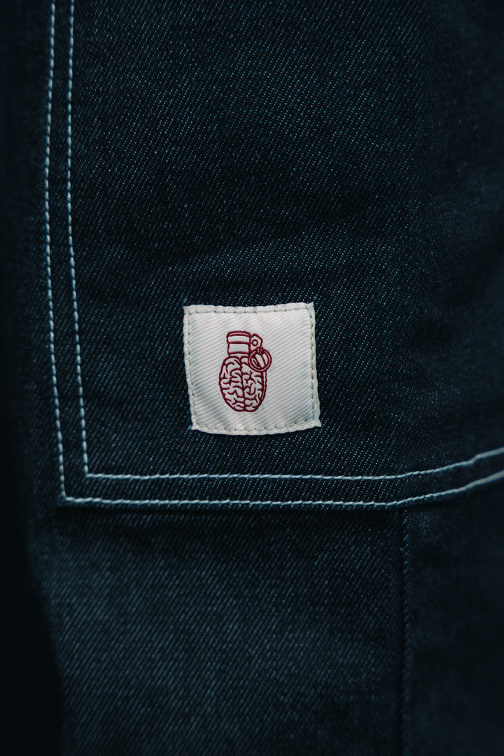Straight Fit Denim Jeans Blue