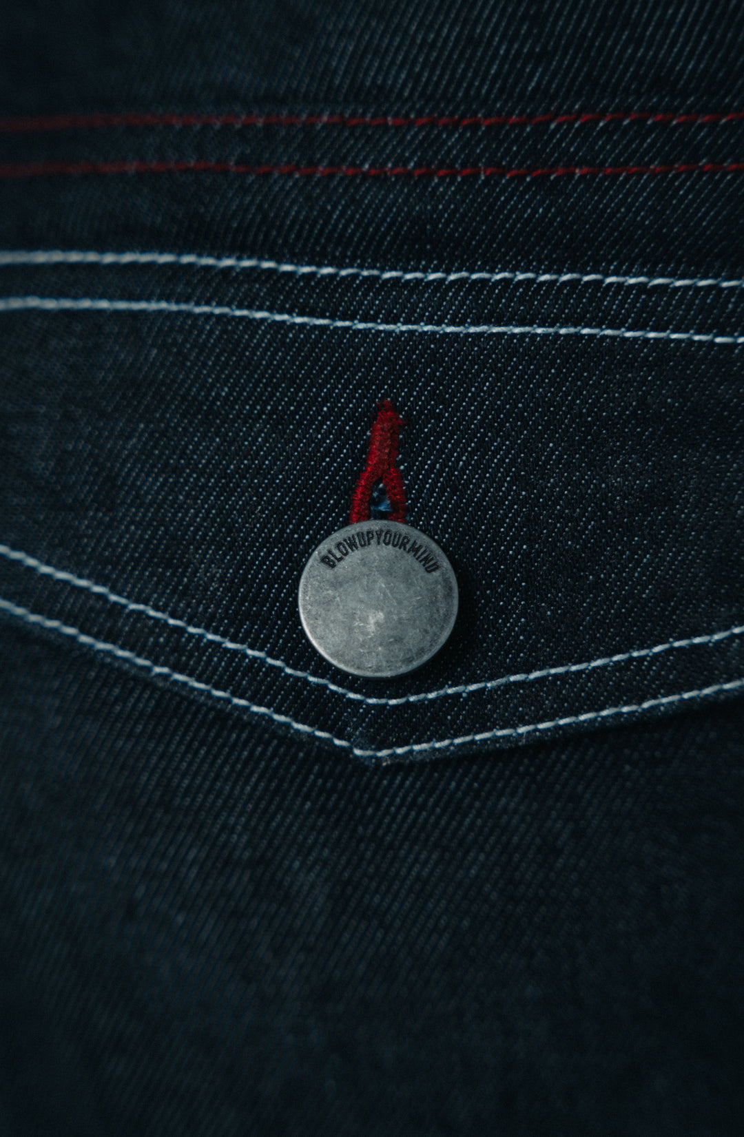 Straight Fit Denim Jeans Blue