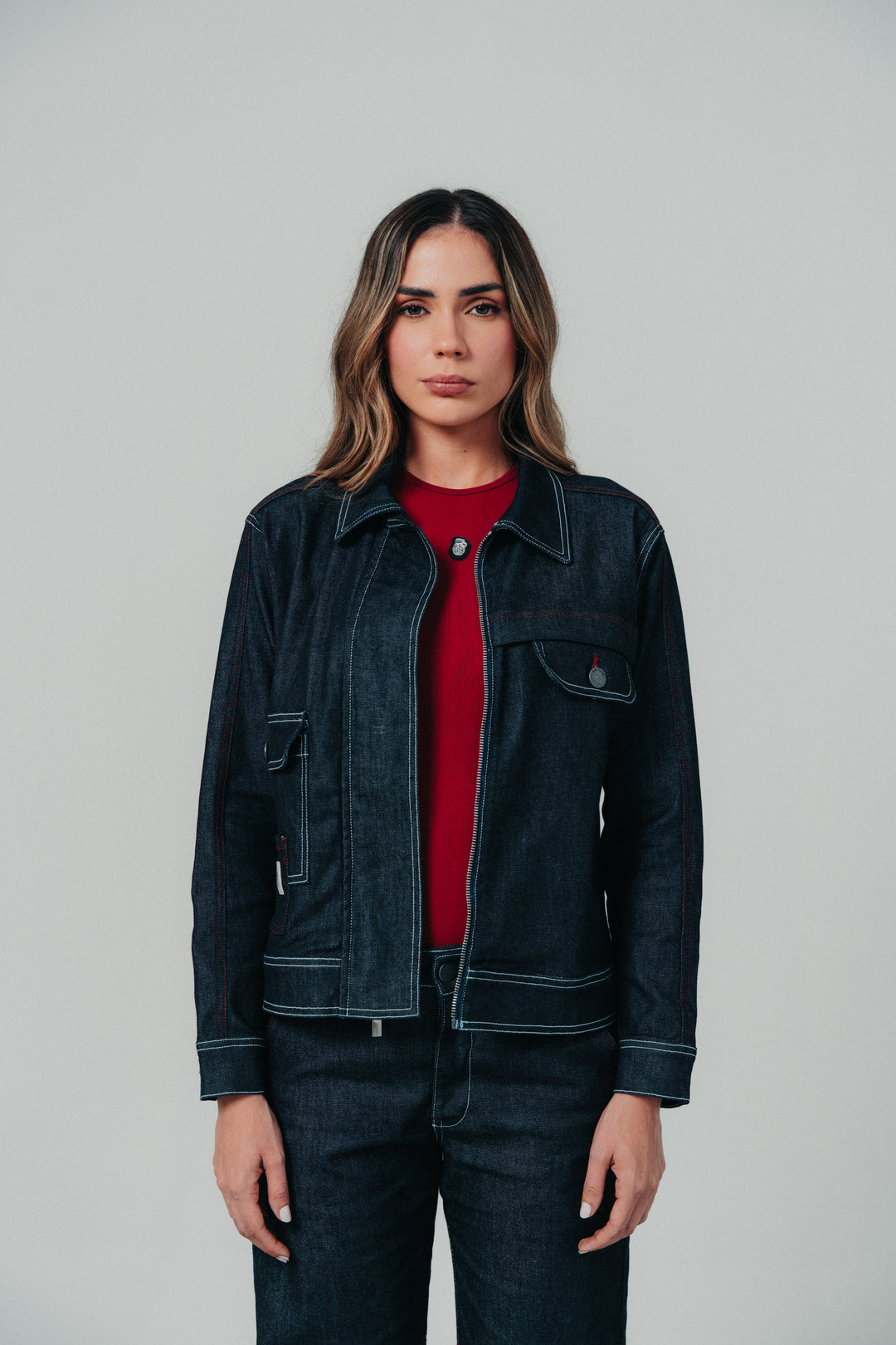 Woman Denim Jacket Blue