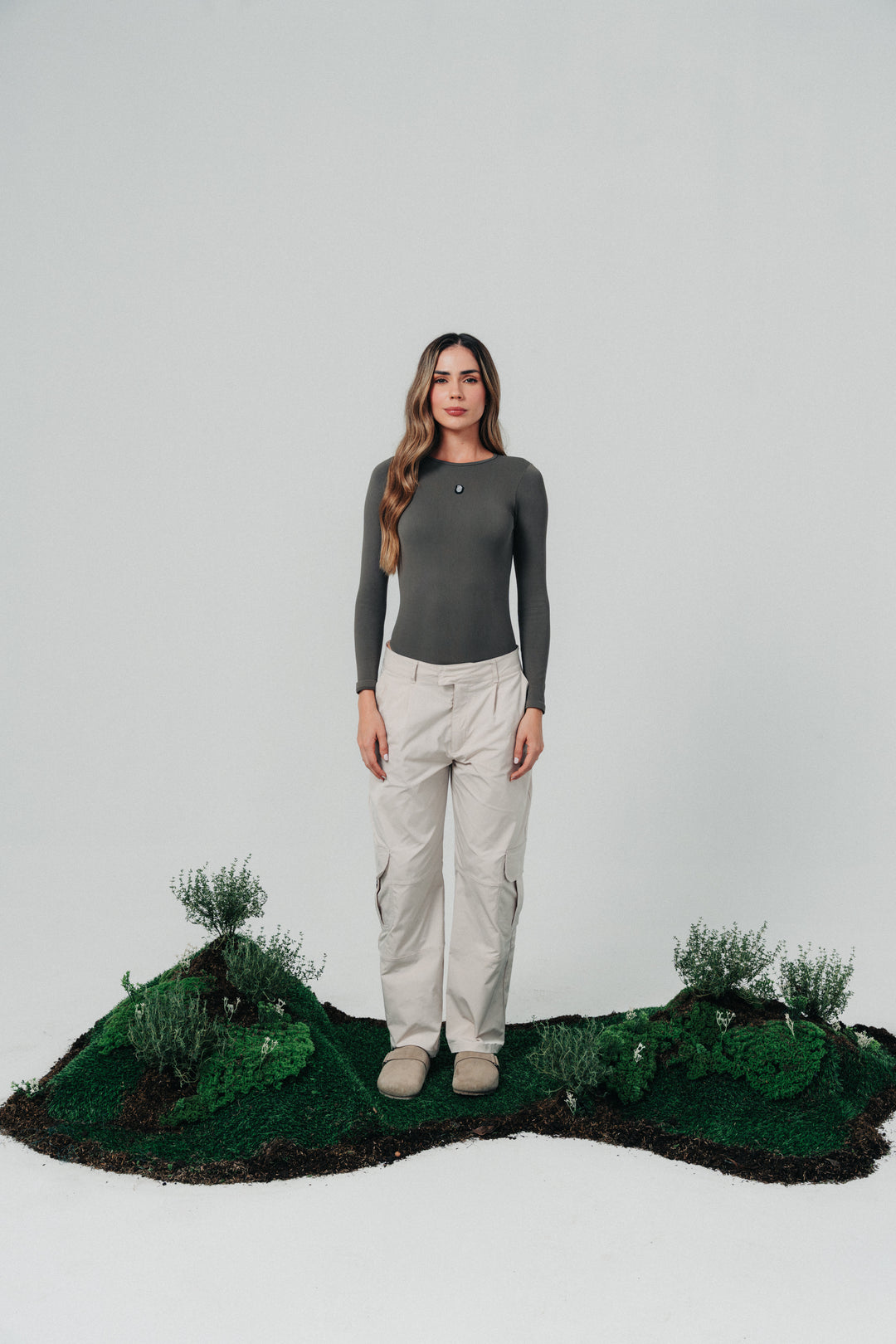 Longsleeve Bodysuit Grey