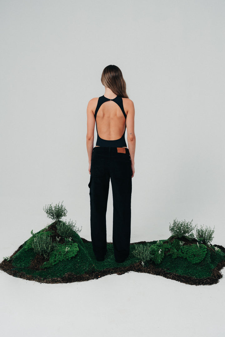 Sleeveless Bodysuit Black