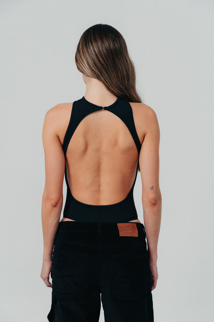 Sleeveless Bodysuit Black