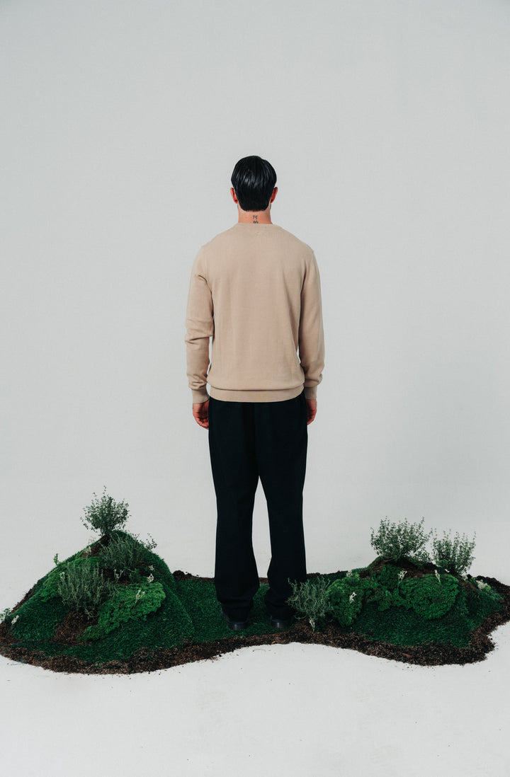 Knitted Sweater - Brown