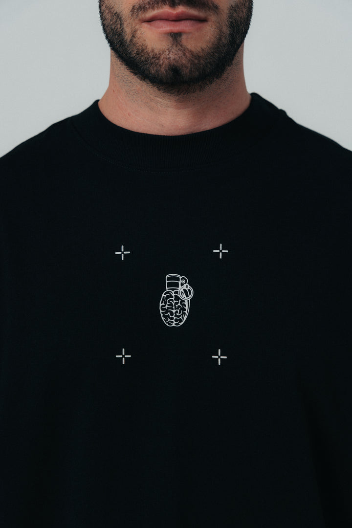 Minimal regular fit black t-shirt